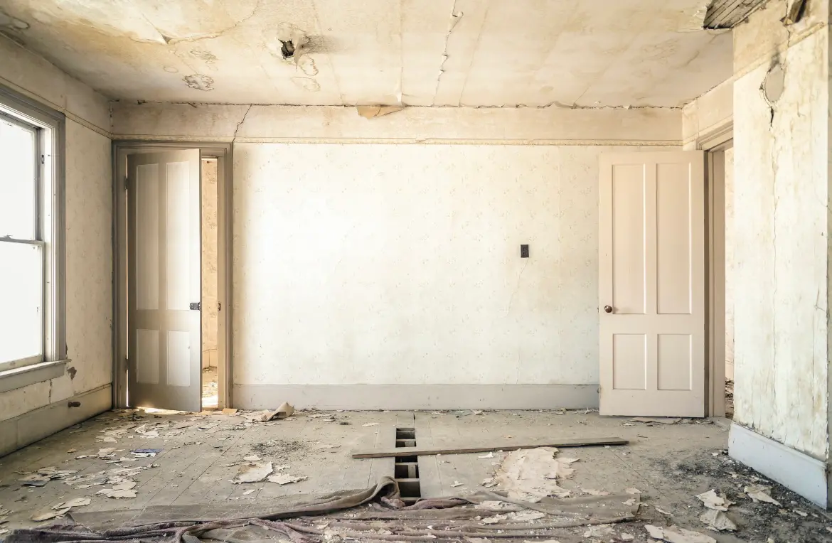 Waste disposal crew managing a cleanout project in Schiller Park